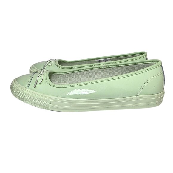 Chuck Taylor All Star Dainty Ballerina Shoes Patent Leather Women's Mint A14852C - Picture 4 of 13